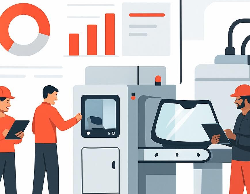 Comprendre l&rsquo;OEE dans la production de verre de pare-brise : un guide pratique