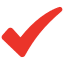 Red check mark icon