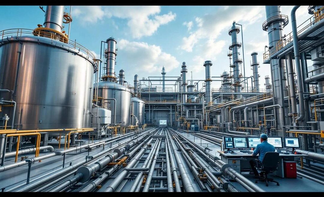 Usine chimique : performance industrielle et mesure de TRS en France